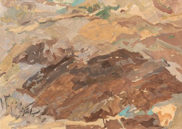 Painting, Bijan Akhgar, Bilevaar Village, 1994, 45970