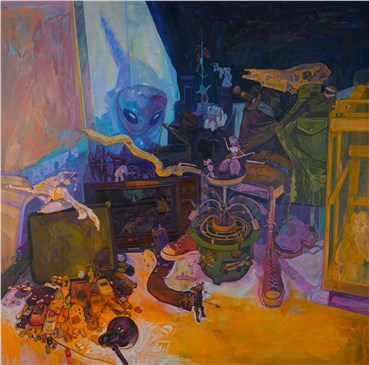 Painting, Sourena Zamani, Present Tension, 2019, 37670