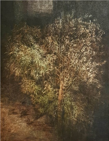 Painting, Zahra QaraKhani, Surviving Tree Sichan Neighborhood Isfahan, 2021, 40100