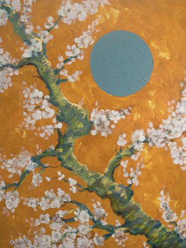 Painting, Elahe Tehrani, Cherry Tree, 2017, 44730