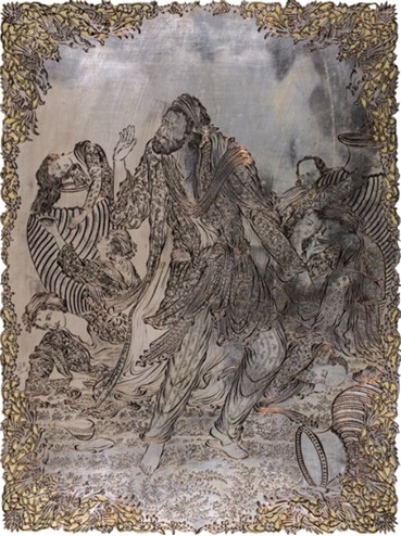 Painting, Mehdi Zoufan, A Painting of Hossein Behzad, 1982, 77394