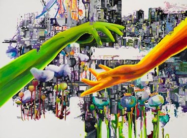 Painting, Tarlan Tabar, Time Pass, the River Roll, 2024, 76848