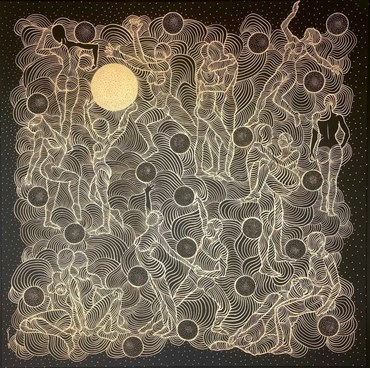 Painting, Mobina Nouri, The Dance of Divinity, 2024, 75253