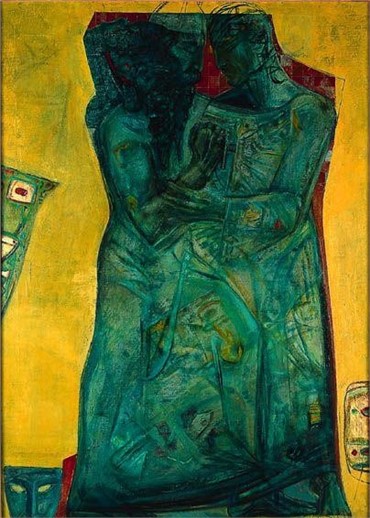 Painting, Nima Petgar, Rostam and Sohrab, 1990, 12217