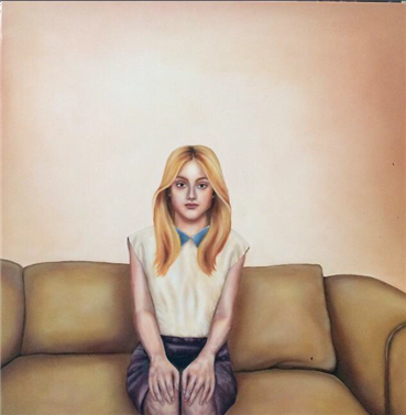 Painting, Marjan Saeidi, Sitting on the sofa, 2017, 35969