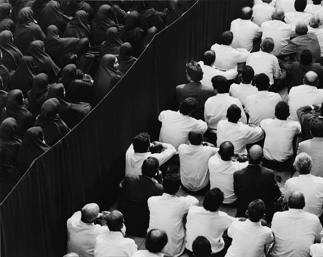 Shirin Neshat, Crowd from Back, Close Up, 2000