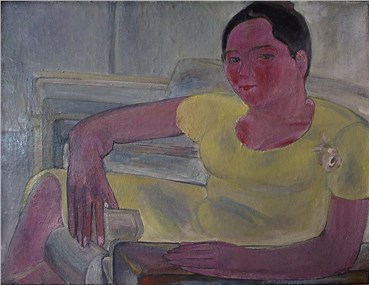 Painting, The Late Ali Golestaneh, Portrait of Zhila Ipakchi, 1996, 36155