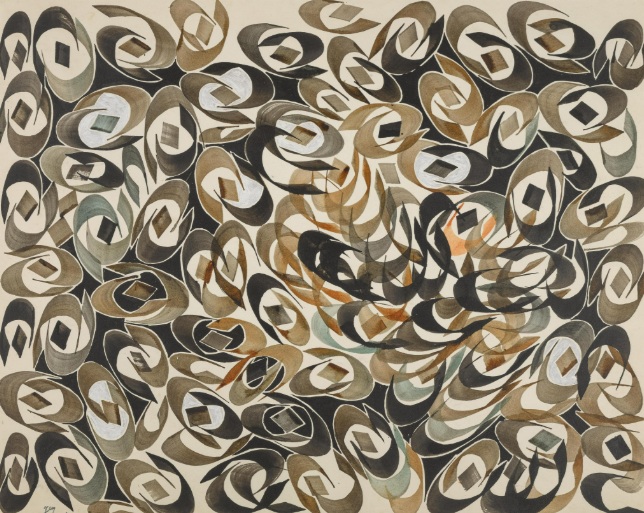 Charles Hossein Zenderoudi, RAR + N + K , 1970
