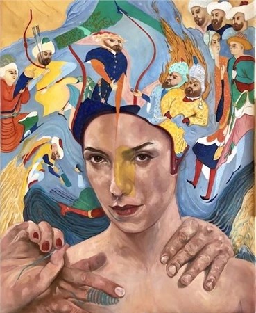 Painting, Bahar Sabzevari, Twister, 2018, 29979