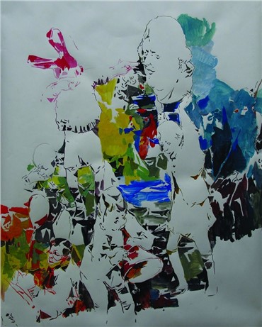 Works on paper, Hoda Kashiha, Untitled, 2013, 7385