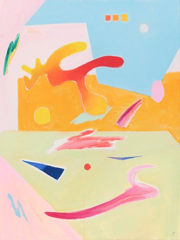 Painting, Nazgol Nayeri, Behind the Stacks of Wheat, 2025, 80356