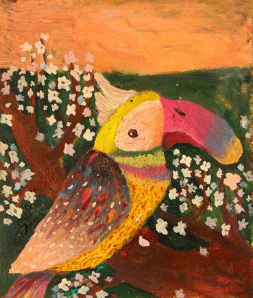 Painting, Hassan Mousavi, Bird, 2018, 62035