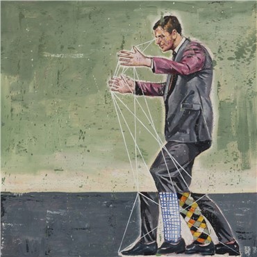 Painting, Nikzad Nodjoumi (Nicky), In the Programmatic Fashion, 2015, 107