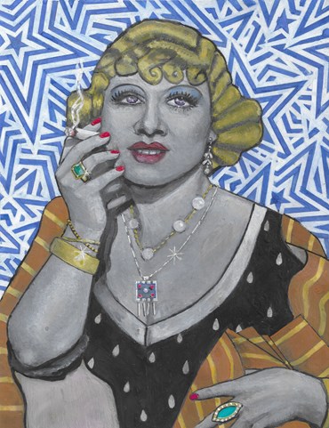 Painting, Soheila Sokhanvari, I'm No Angel (Portrait of Mae West), 2024, 70881