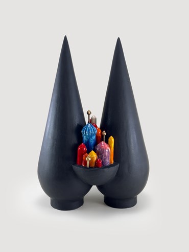 Sculpture, Ashkan Behjou, Two Burning Cedars, 2024, 77640