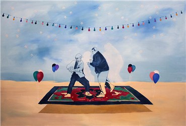 Painting, Mohammad Eskandari, Desert Star, 2010, 23082