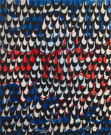 Painting, Charles Hossein Zenderoudi, WHITE LIE, 1980, 77539