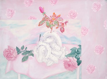 Painting, Minoo Yal Sohrabi, Flowers and Cream, 2021, 71018