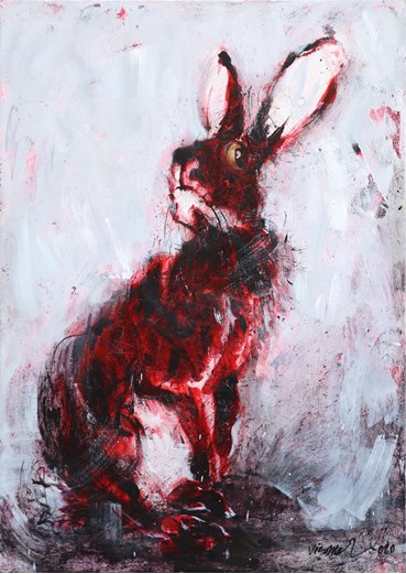 Painting, Leila Vismeh, Rabbits Caused All the Trouble, 2020, 75529