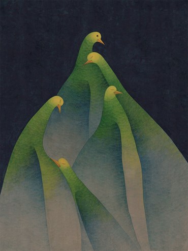 Painting, Maryam Lamei, Mountain of Kindness, 2023, 78083