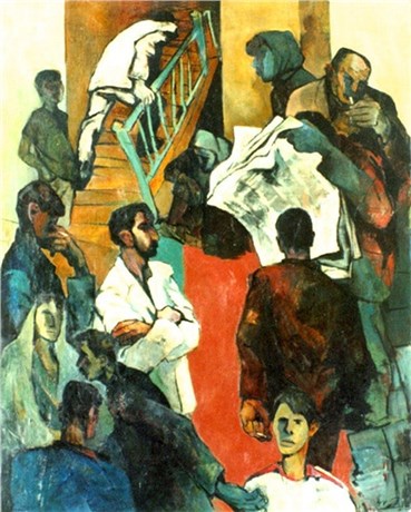 Painting, Mehrdad Mohebali, City, 1991, 34623