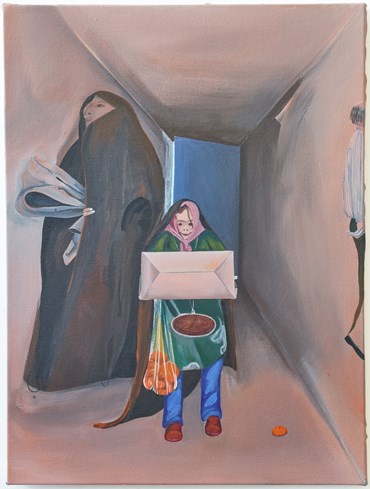 Painting, Sara Rahmanian, Tangerines and Cake, 2024, 72173