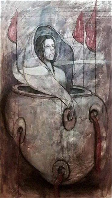 Painting, Mojgan Habiby, Untitled, 2017, 13709