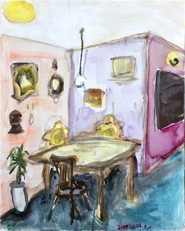 Painting, Behroo Bagheri, At Home I, 2020, 25415