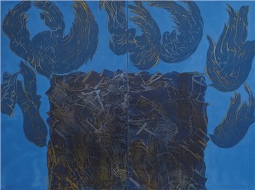 Painting, Sedaghat Jabbari, Untitled (Diptych), 2006, 12367
