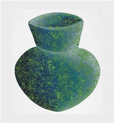 Painting, Farhad Moshiri, Blue Bowl on White, 2005, 7489