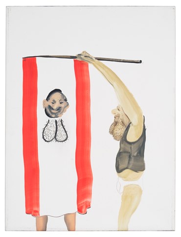 Painting, Tala Madani, Chinballs with Flag, 2011, 70162