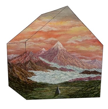 Painting, AmirHossein Bayani, Wandering Toward the Meaning of Home No.2, 2025, 80397