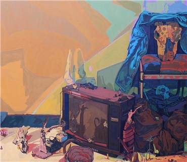 Painting, Sourena Zamani, Rabbit in Your Headlights, 2015, 3561