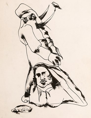 Drawing, Alireza Espahbod, Untitled, 1997, 57158