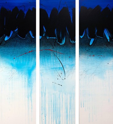 Painting, Golnaz Fathi, All Fades Away in Blue, 2021, 75355