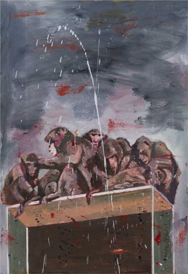 Painting, Nikzad Nodjoumi (Nicky), Gathering, 2019, 29048