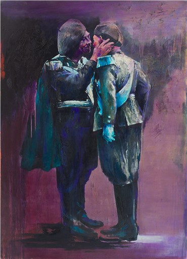Painting, Amirhossein Zanjani, French Kiss, 2017, 16685