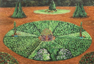 Painting, Niaz Babatabar, Tukeys in Garden, 2024, 75841