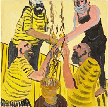 Painting, Tala Madani, Bees, 2006, 4342