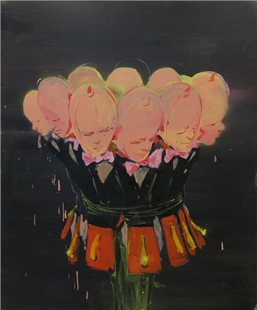 Painting, Hoda Kashiha, A Bouquet of Flowers for Bride, 2014, 7390