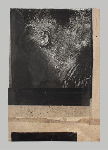 Mixed media, Asareh Akasheh, Self Head Impressions No. 9, 2024, 72335