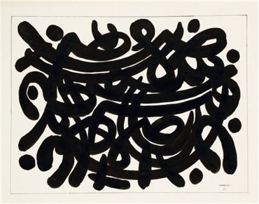 Works on paper, Charles Hossein Zenderoudi, Composition, 1967, 5131