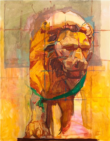 Painting, Amirhossein Akhavan, Portrait of a Lion, 2010, 9002