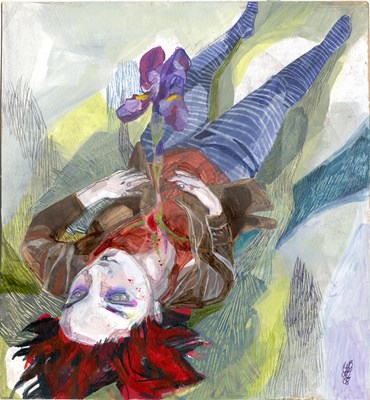 Painting, Golnar Tabibzadeh, Death on the Grass, 2009, 73469