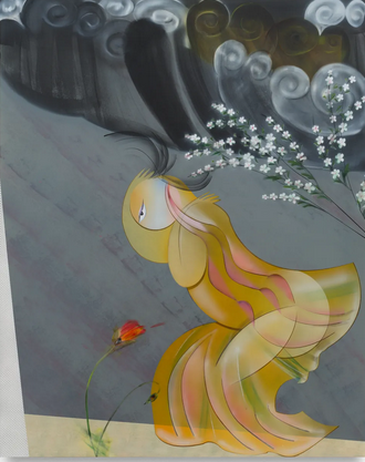 Painting, Hoda Kashiha, Keep Moving Forward even Through the Fight, 2025, 82595