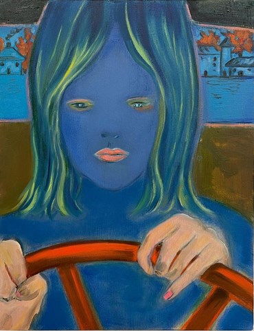 Painting, Nastaran Shahbazi, The Caterpillar Girl, , 51434