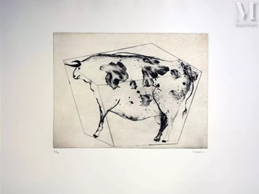 Printmaking, Marjan Seyedin, Musicians of Bremen, , 82538