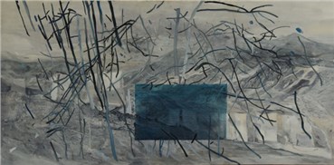 Painting, Yasaman Nozari, Gray Field, 2020, 28037