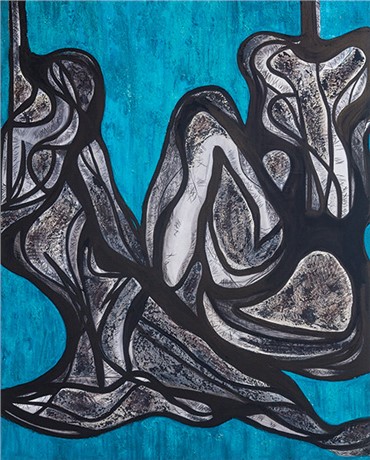Painting, Sahar Khalkhalian, Turbulent, 2015, 10264