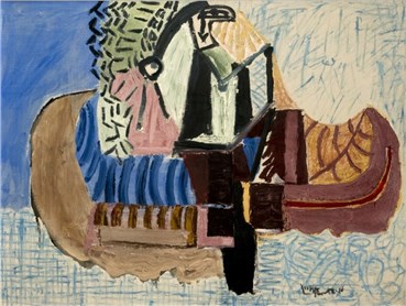 , Roy Lichtenstein, Indian Paddling Canoe, 1956, 22270